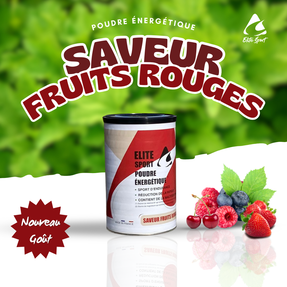 Boisson énergétique : Saveur Fruits Rouge